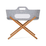 SnuzBaskit Moses Basket and Stand Set Grey Natural, UK version