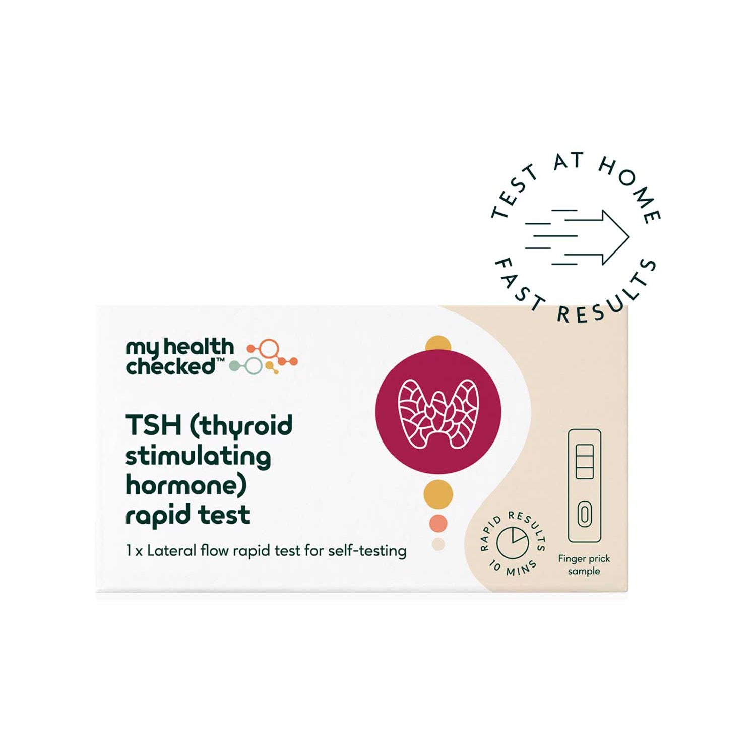 MyHealthChecked Thyroid Stimulating Hormone rapid test - British product