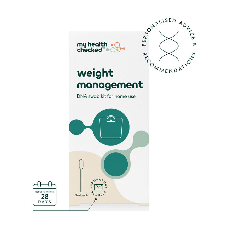 MyHealthChecked weight management DNA test kit - British product