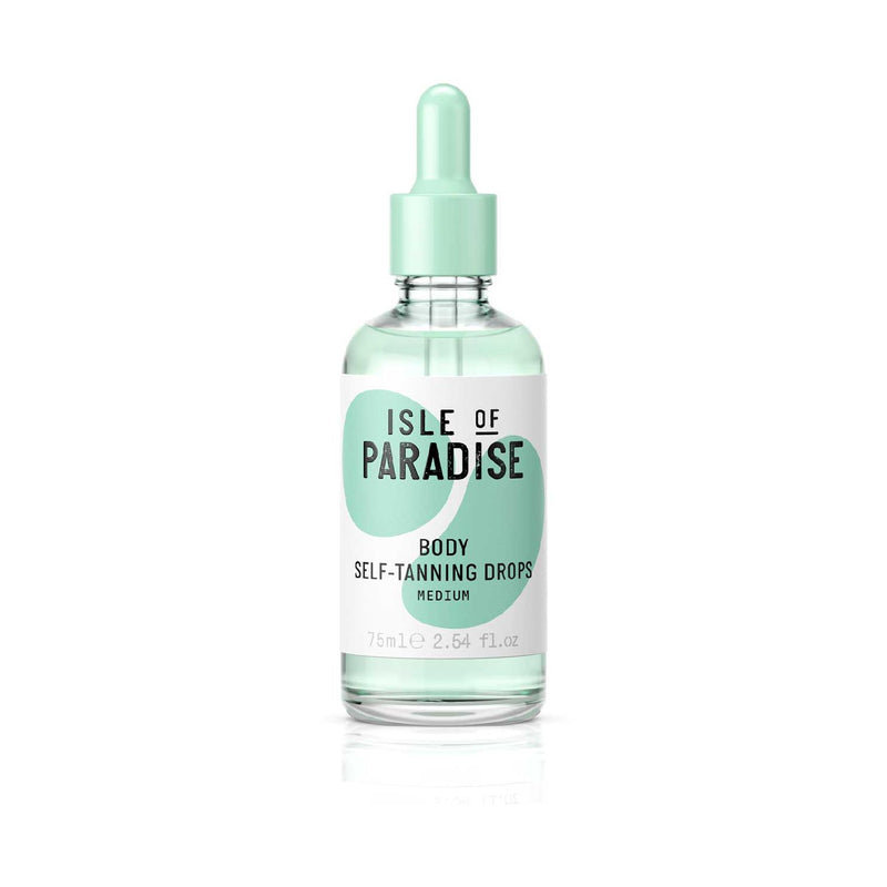 Isle of Paradise self-tanning body drops medium 75ml, imported from the UK