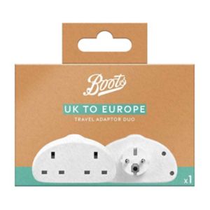 Boots Reiseadapter UK nach Europa Elektrischer Steckeradapter