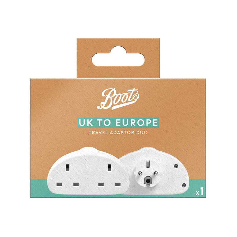 Boots travel adaptor UK to Europe - British product
