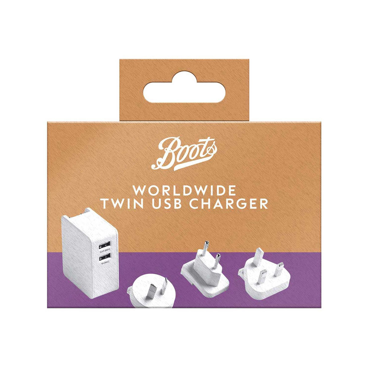 Boots twin USB worldwide charger - British product