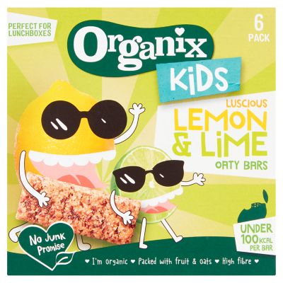 Organic Lemon and Lime Oaty Bars with Raisins 6-Pack