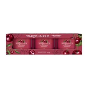Yankee Candle Cerises Noires Lot de 3 bougies votives 111g
