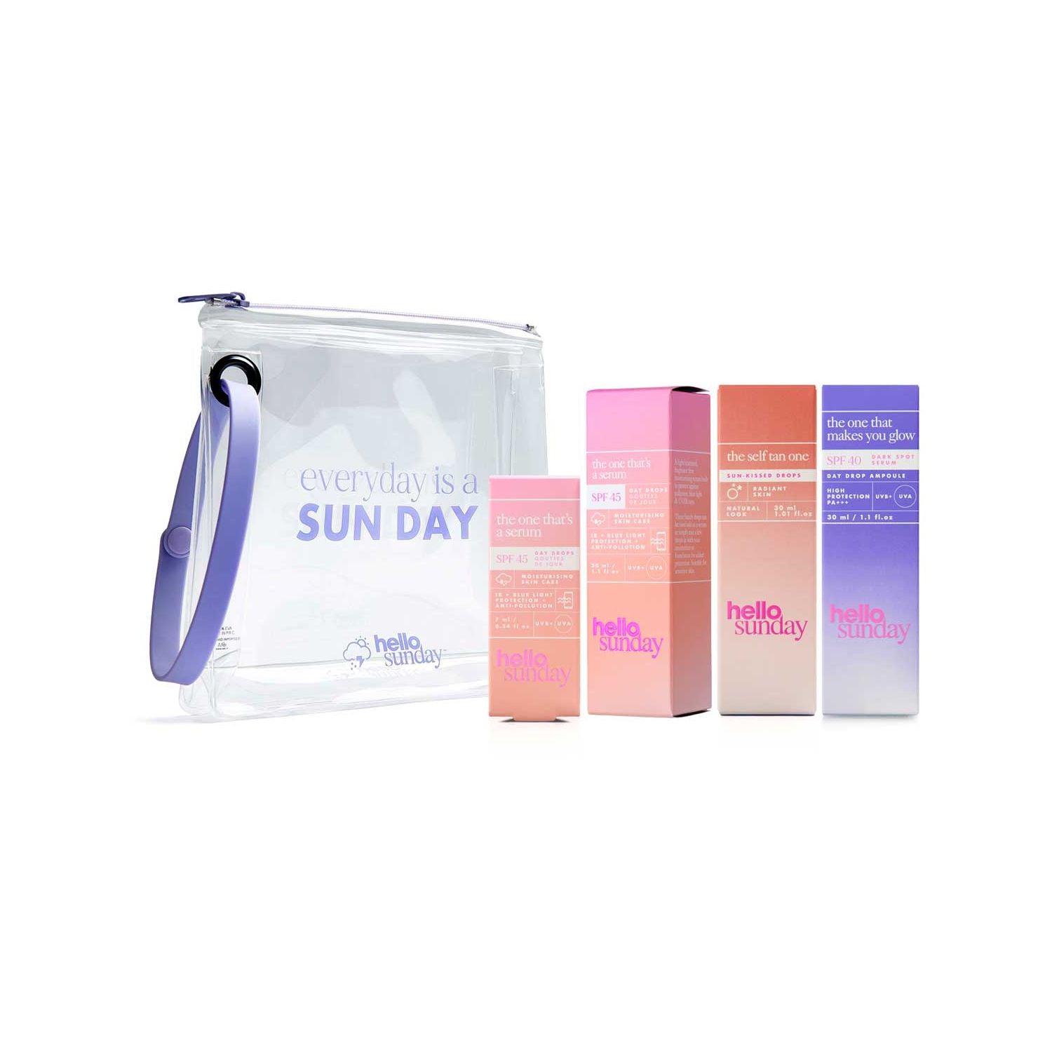Hello Sunday The Serum One Gift Set skincare bundle, imported from the UK