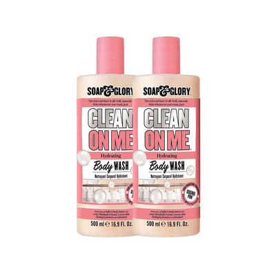 Boots Soap & Glory Clean On Me Body Wash Duo 2 x 500ml- Buy online at McGrocer
