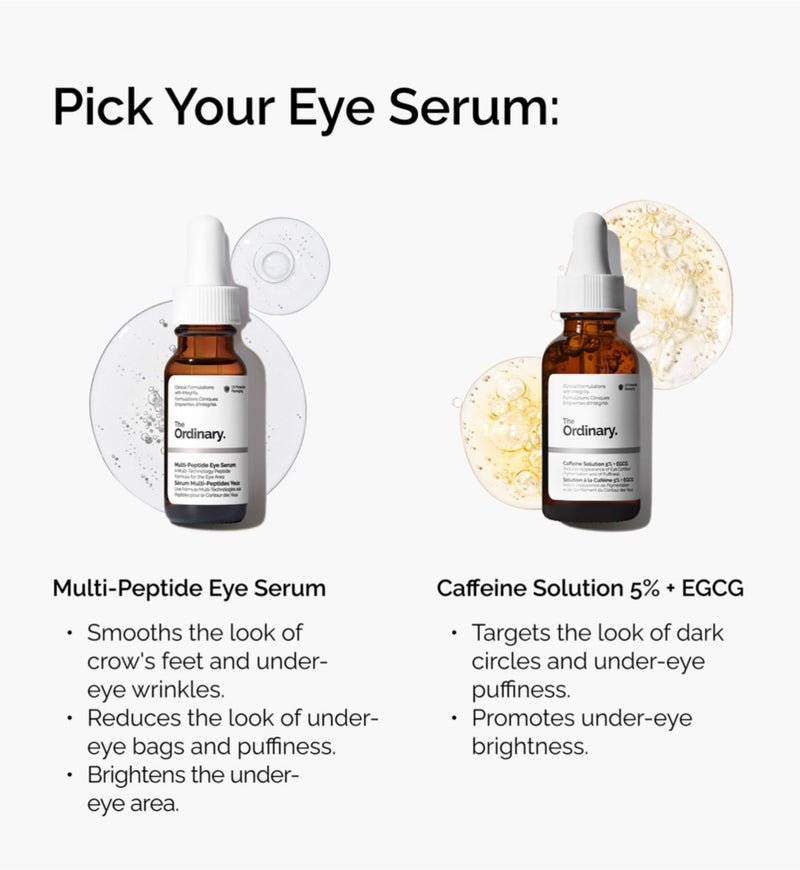 The Ordinary Multi-Peptide Eye Serum 15ml, imported from the UK