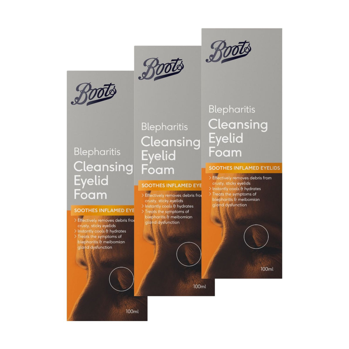 Boots Blepharitis Eye Lid Foam 3 Pack 300ml - British product