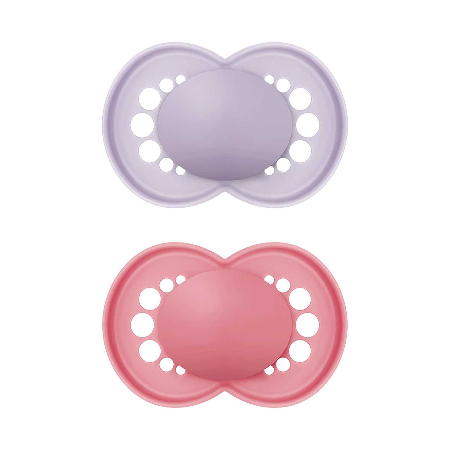 MAM Original soother 2 pack plain pink (British brand)