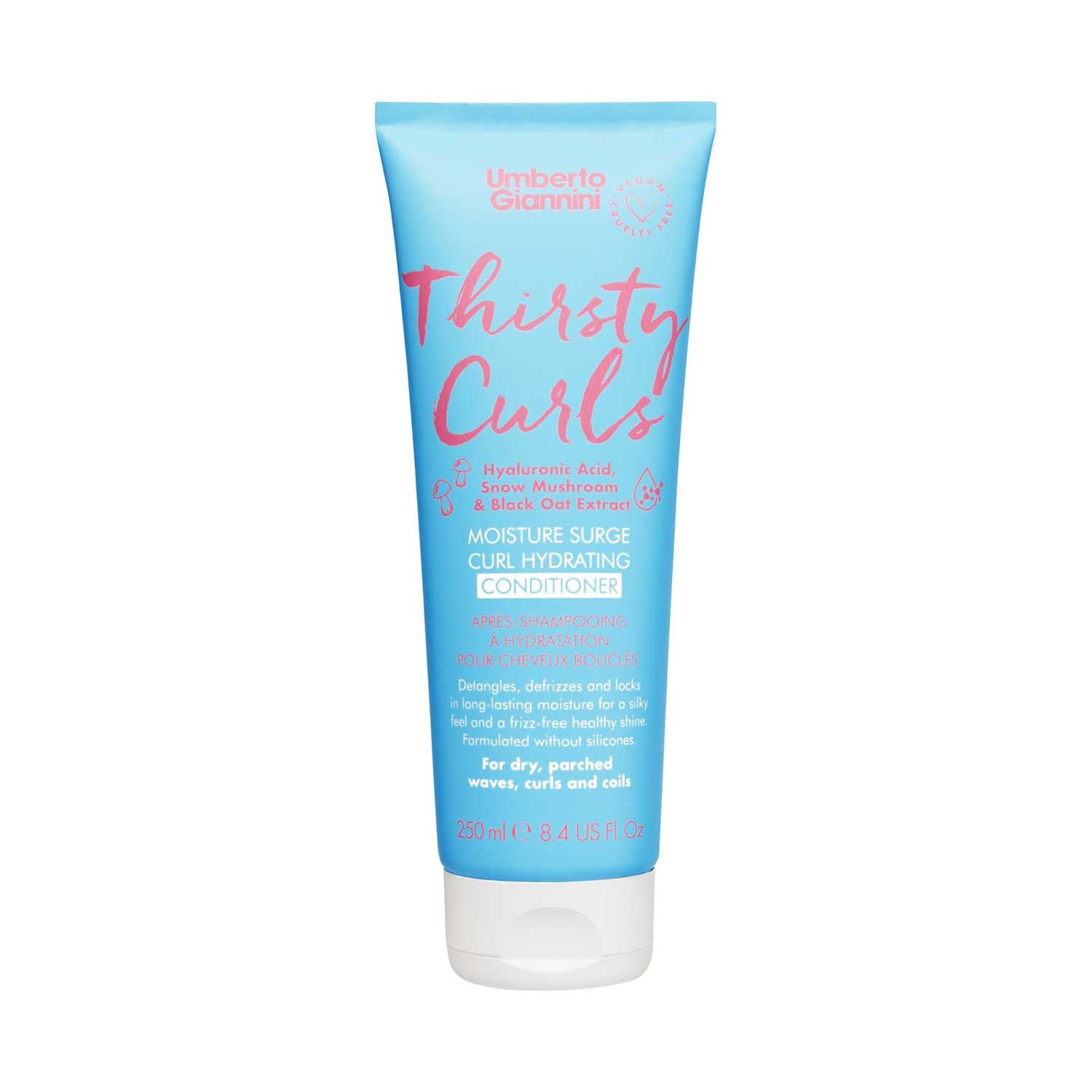 Umberto Giannini Thirsty Curls Hydrating Conditioner 250ml (British brand)