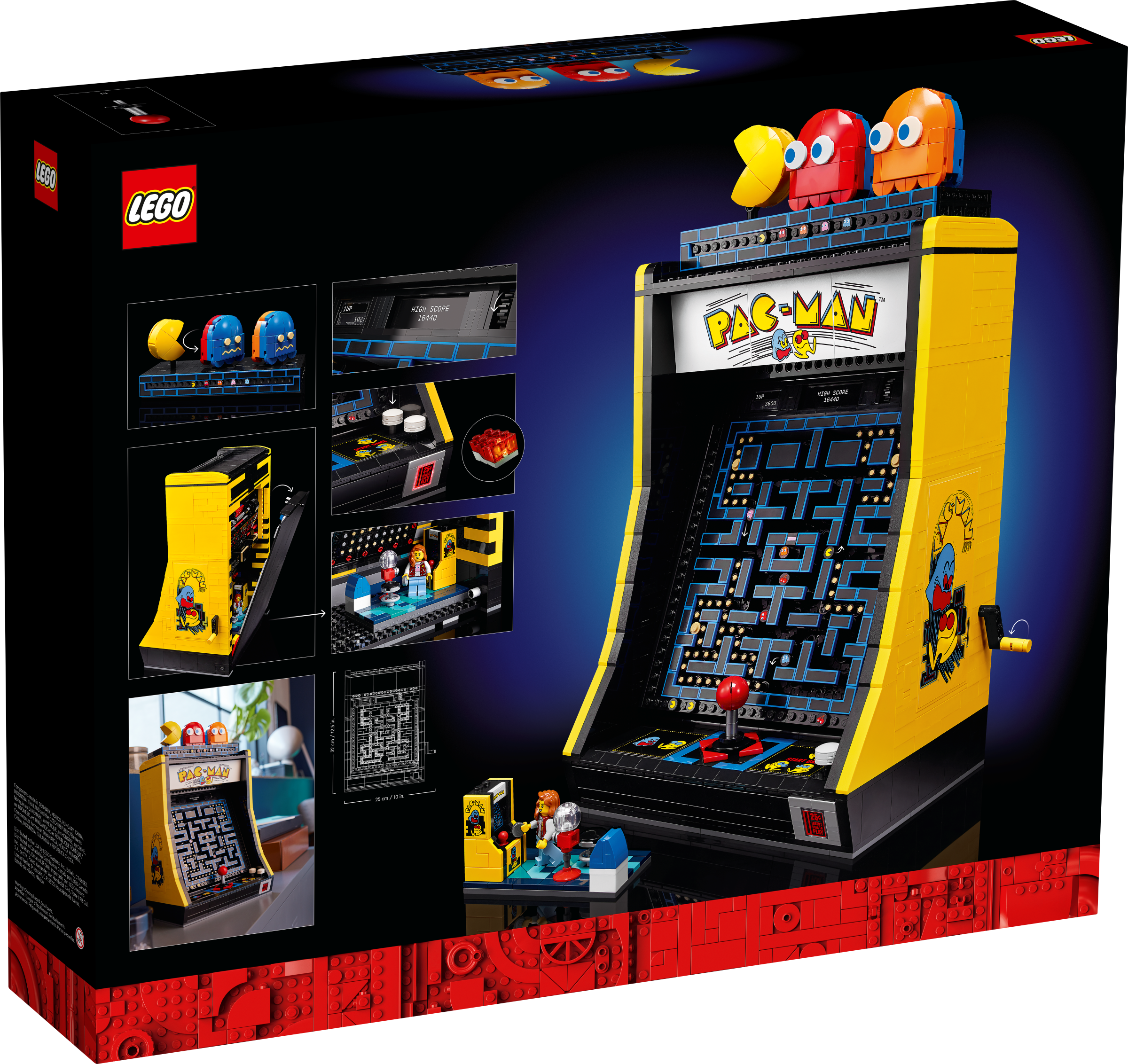 LEGO PAC-MAN Arcade building set 2651 pieces, UK version