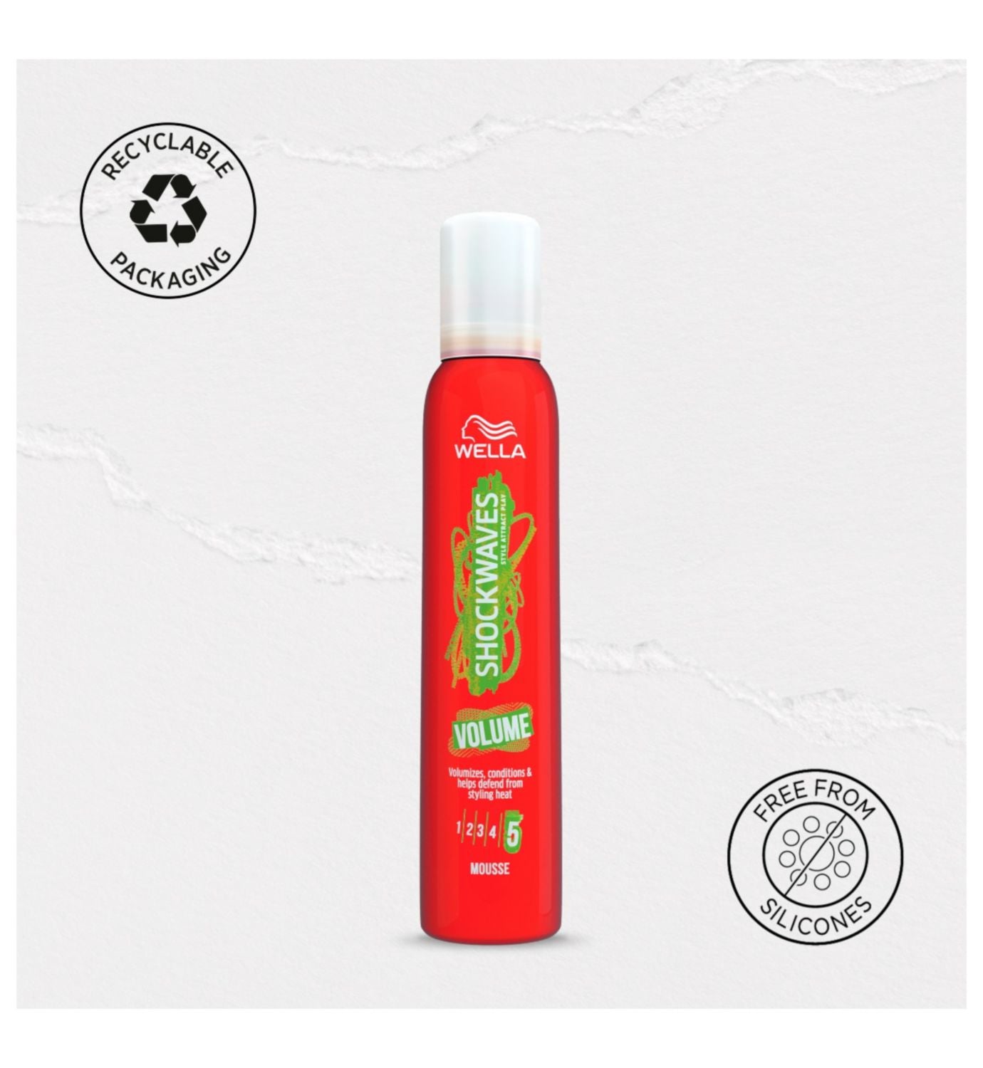 Wella Volume Mousse 200ml, imported from the UK