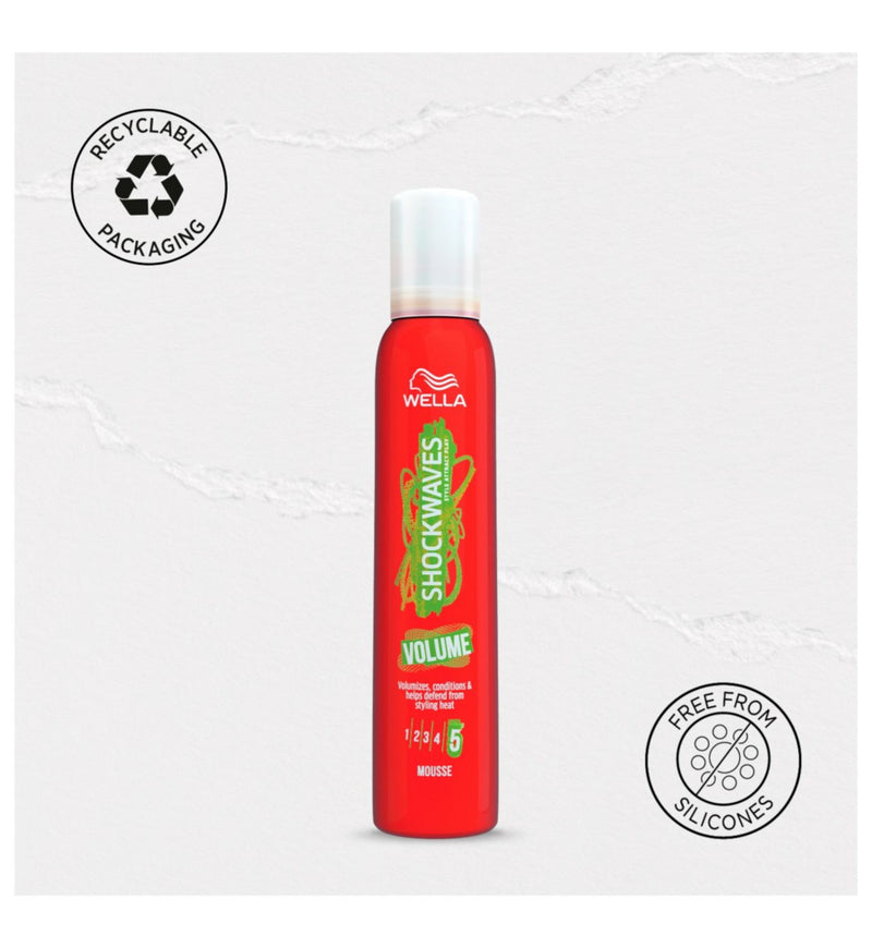 Wella Volume Mousse 200ml, imported from the UK