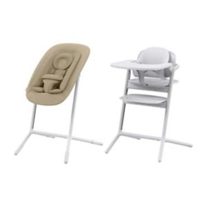 Ensemble chaise haute 4-en-1 Cybex Lemo Tout Blanc