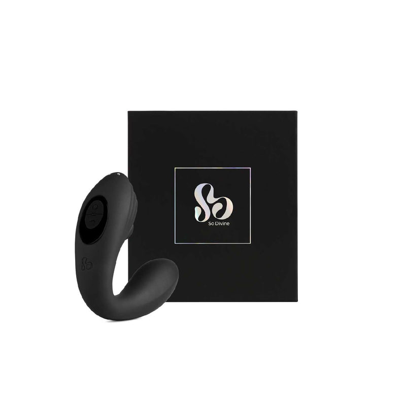 So Divine Pearl Vibe 2in1 stimulator black, imported from the UK
