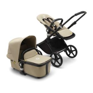 Bugaboo Fox Cub All Terrain Kinderwagen Schwarz Wüstenbeige