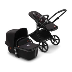 Bugaboo Fox Cub Kinderwagen, Mitternachtsschwarz, Standardgröße – Britisches Produkt