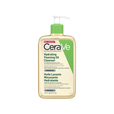CeraVe Hydrating Foaming Oil Cleanser Dry Skin Moisturising Cleanser 473ml