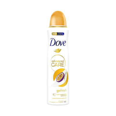 Boots Dove Advanced Care Go Fresh Passion Fruit & Lemongrass Anti-Perspirant Spray 150ml- Buy online at McGrocer