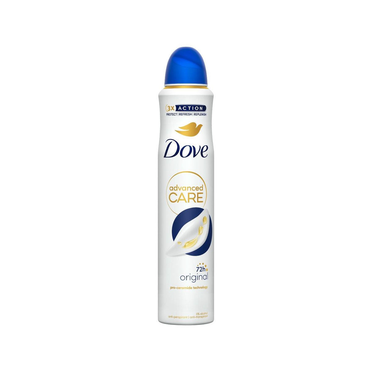 Dove Advanced Care Original Anti-Perspirant Deodorant Spray Aerosol 200ml