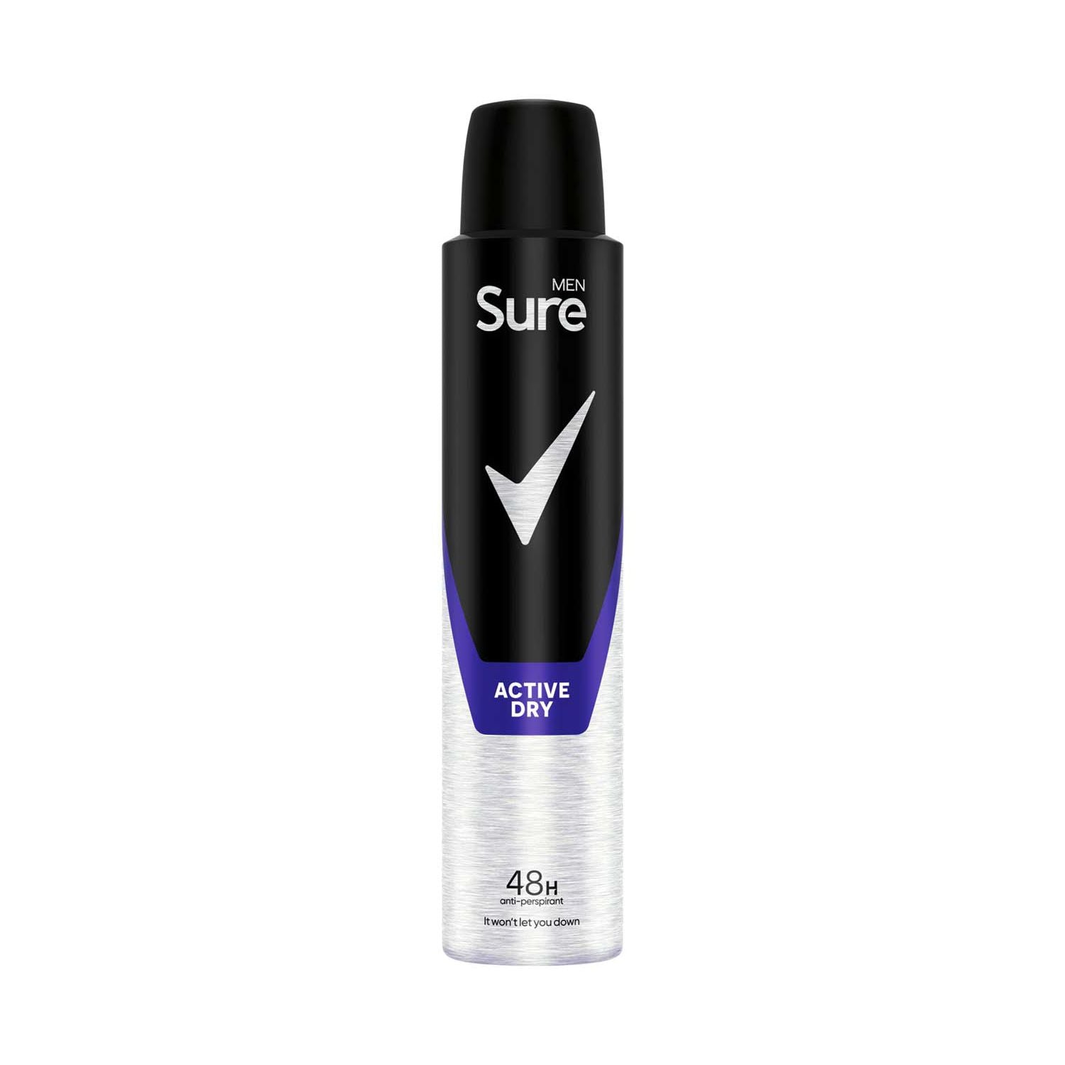 Sure Men Antiperspirant Aerosol Active Dry 200 ml