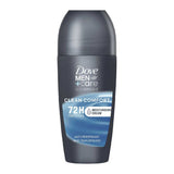 Dove Men+Care Advanced Clean Comfort Anti-Perspirant Deodorant Roll On with Triple Action Technology for 72hour protection 50ml