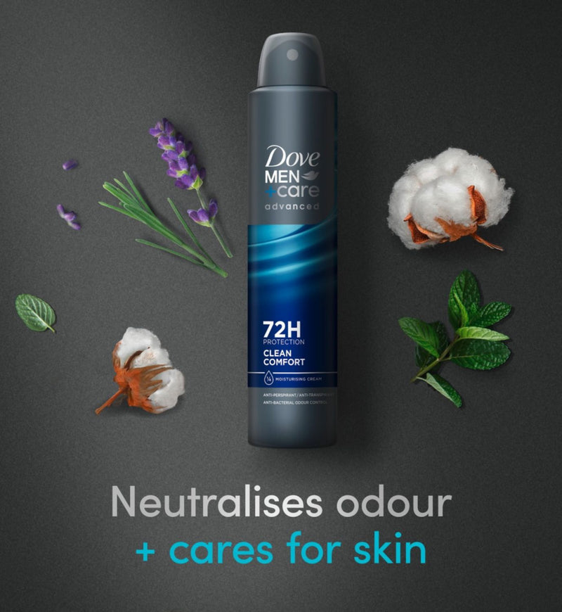 Dove Men+Care antiperspirant spray clean comfort 200ml - British product