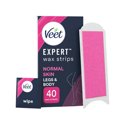 Boots Veet Expert Cold Wax Strips for Normal Skin 40s- Buy online at McGrocer