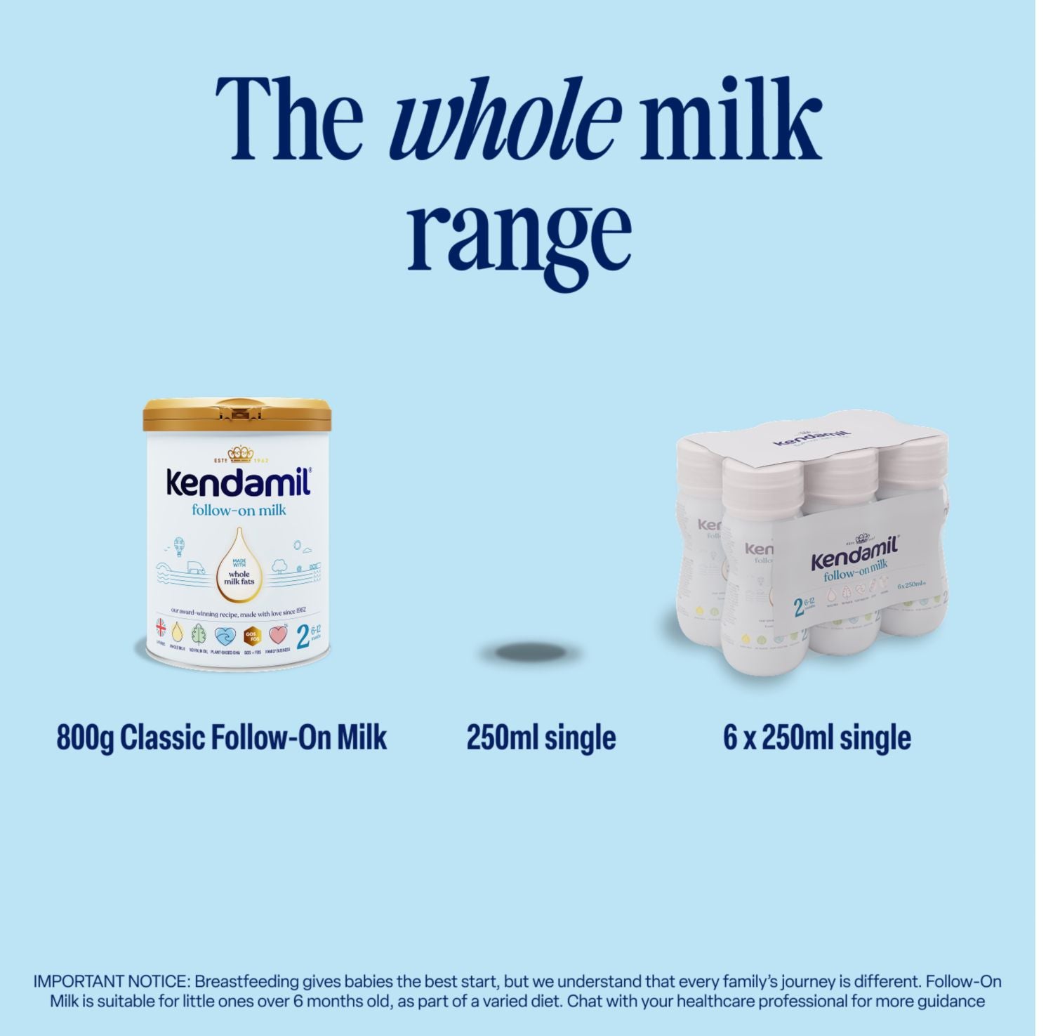 Kendamil Follow On Milk Powder Stage 2 - 6 to 12 Months 800g