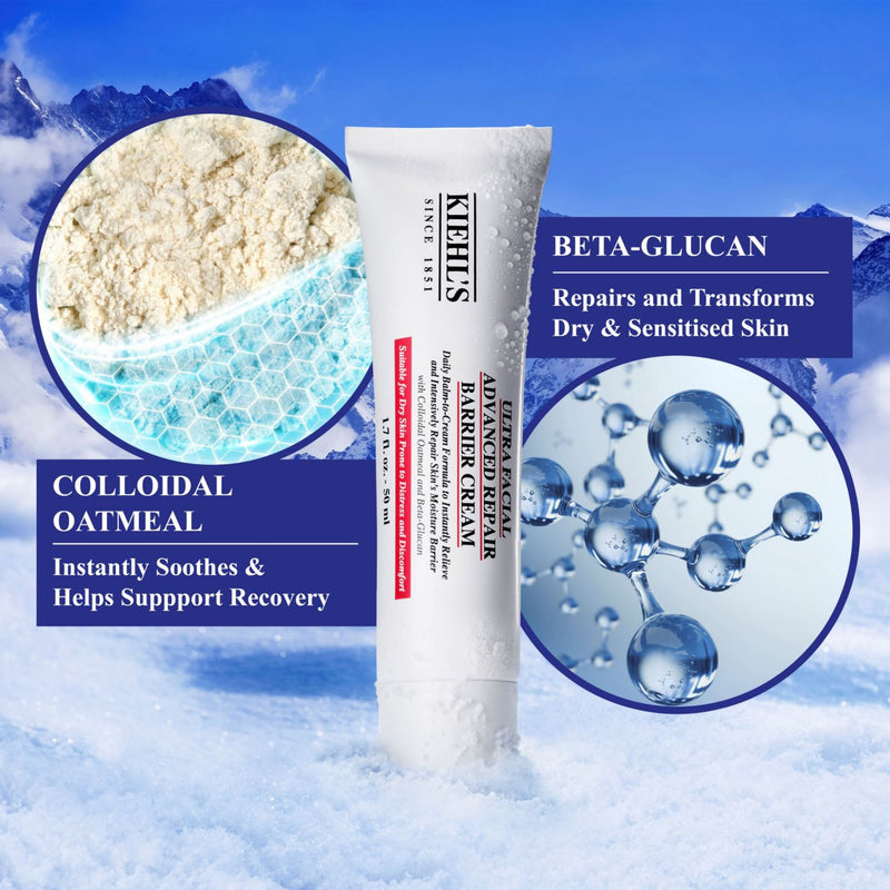 Kiehl's Ultra Facial Advanced Repair Barrier Cream 50ml, imported from the UK