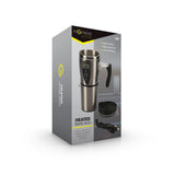 Heated Travel Mug stainless steel with car charger - British product
