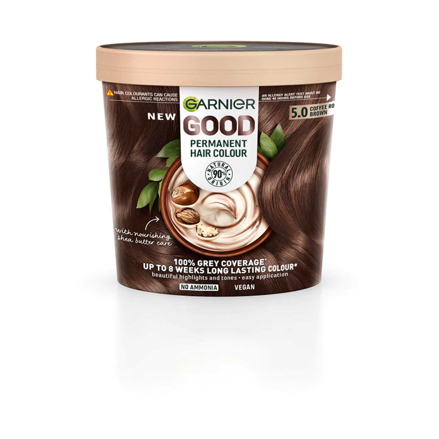 Garnier hair dye shade 5.0 Coffee Roast Brown, UK version