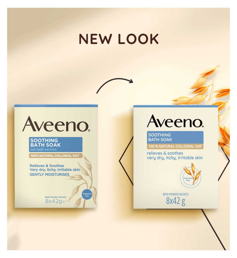 Aveeno Soothing Bath Soak 42g 8 Sachets - British product