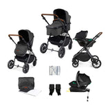 Ickle Bubba Cosmo all-in-one i-Size Travel System  Black/Grey/Tan/ Pack Size 1 GOODS Boots   