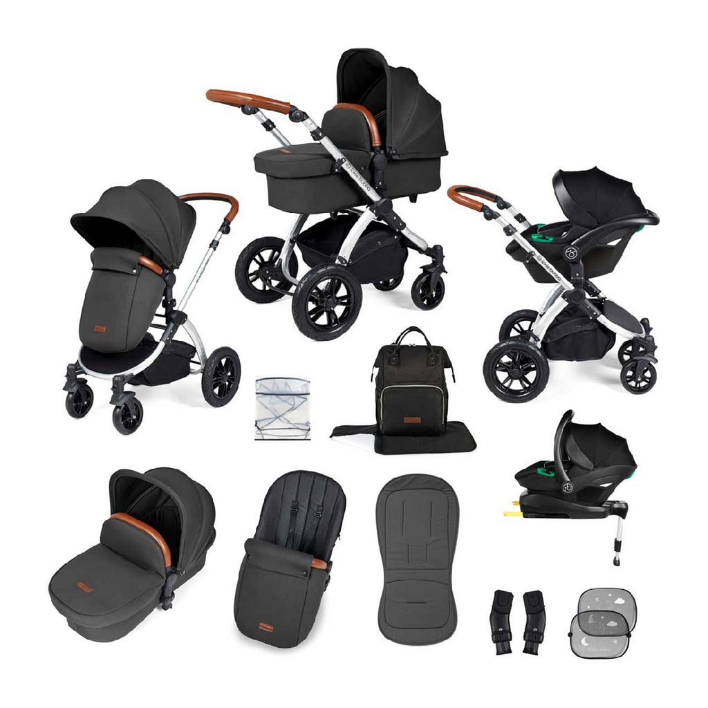 Ickle Bubba Stomp Luxe all-in-one Travel System  Silver/Grey/Tan/ Pack Size 1