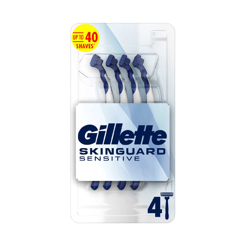 Gillette Skinguard Sensitive disposable razor x4, imported from the UK