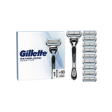 Gillette SkinGuard Sensitive men's razor with 10 blade refills (British brand)