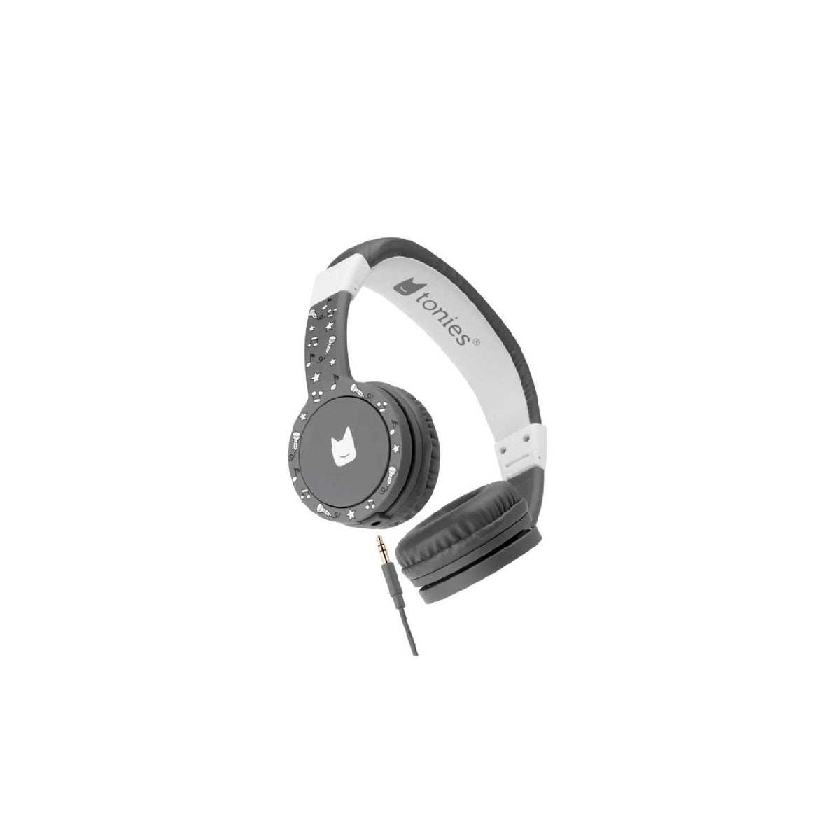 Tonies grey children's headphones, British brand for audio system