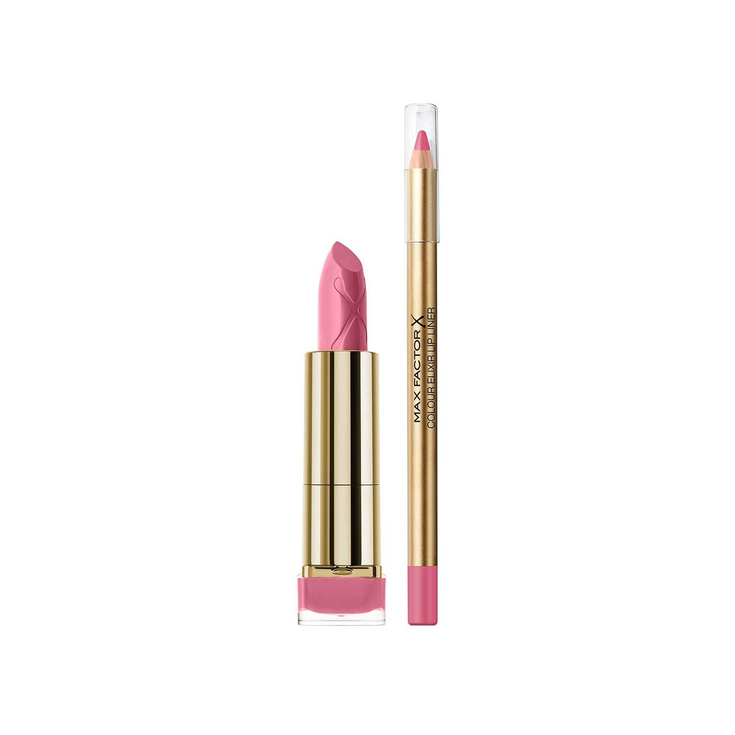 Max Factor lipstick and lip liner Dusky Rose, imported from the UK