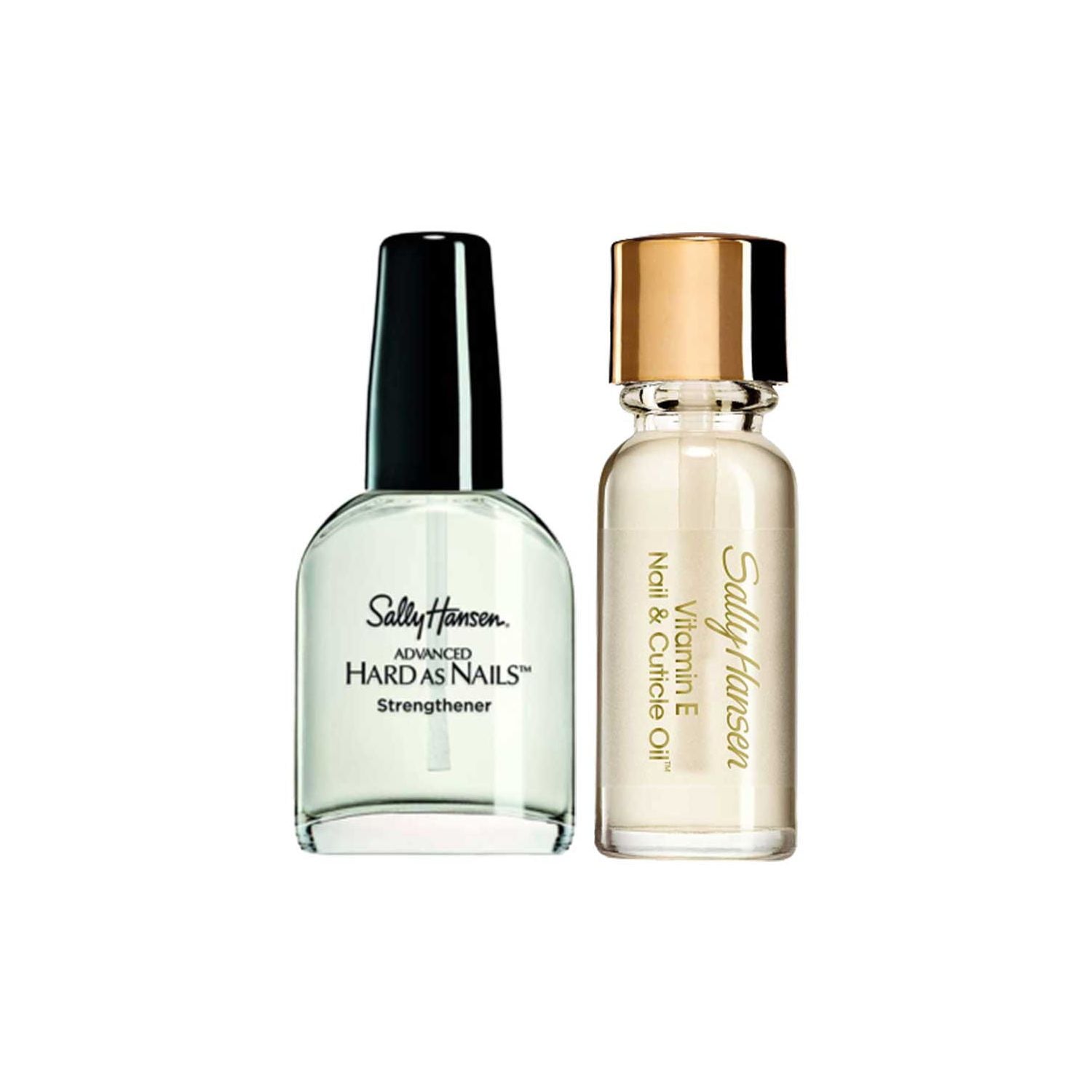 Sally Hansen nail care duo cuticle oil and strengthener (British brand)