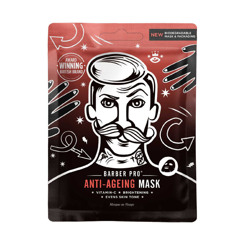 Barber Pro Anti-Ageing Vitamin C Sheet Mask - British product