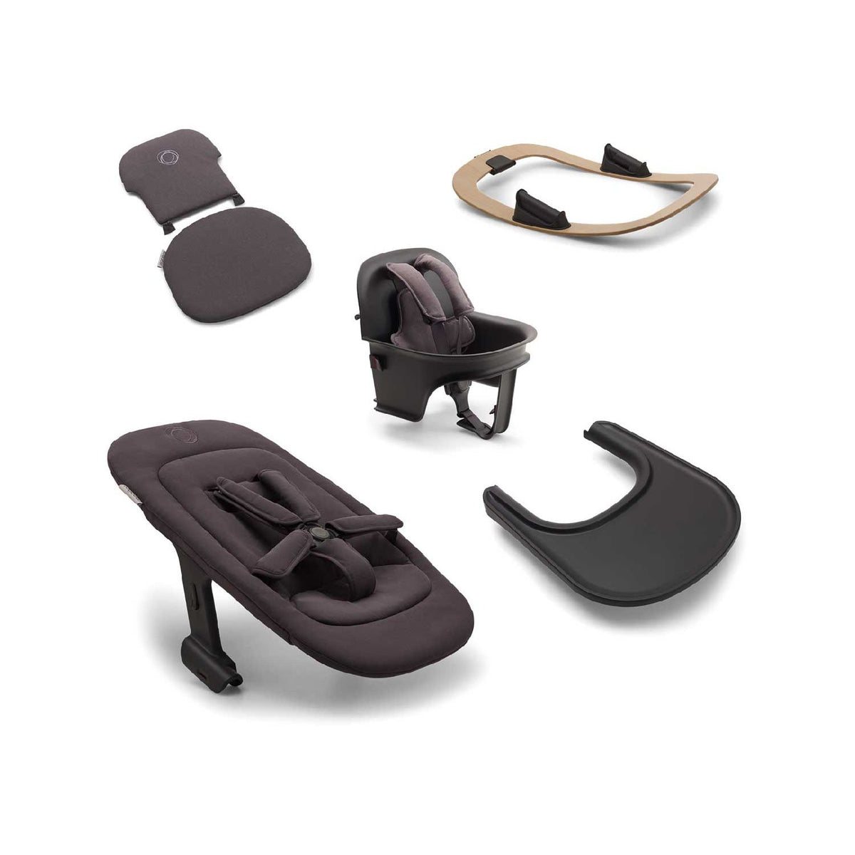 Bugaboo Giraffe tilbehørspakke grå babymatingssett - britisk produkt