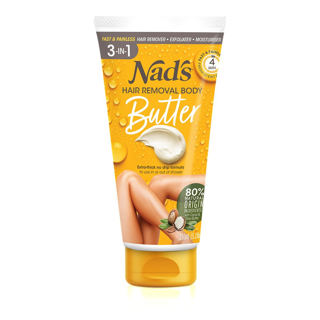 Nad's Natural Hair Removal Body Butter 3 in 1 150ml