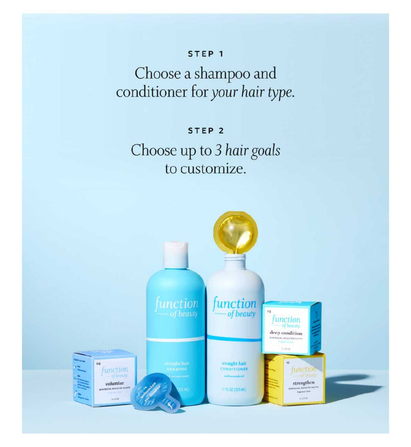 Function of Beauty straight hair conditioner 325ml, imported from the UK