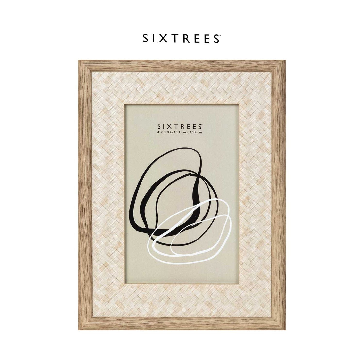 Boots rattan photo frame dark 4x6, imported from the UK