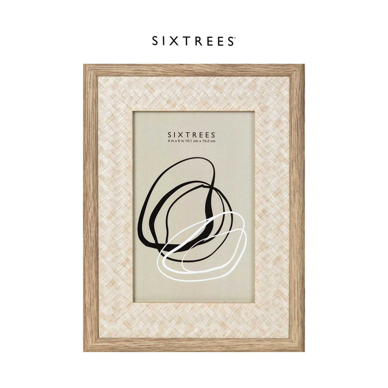 Boots rattan photo frame dark 4x6, imported from the UK
