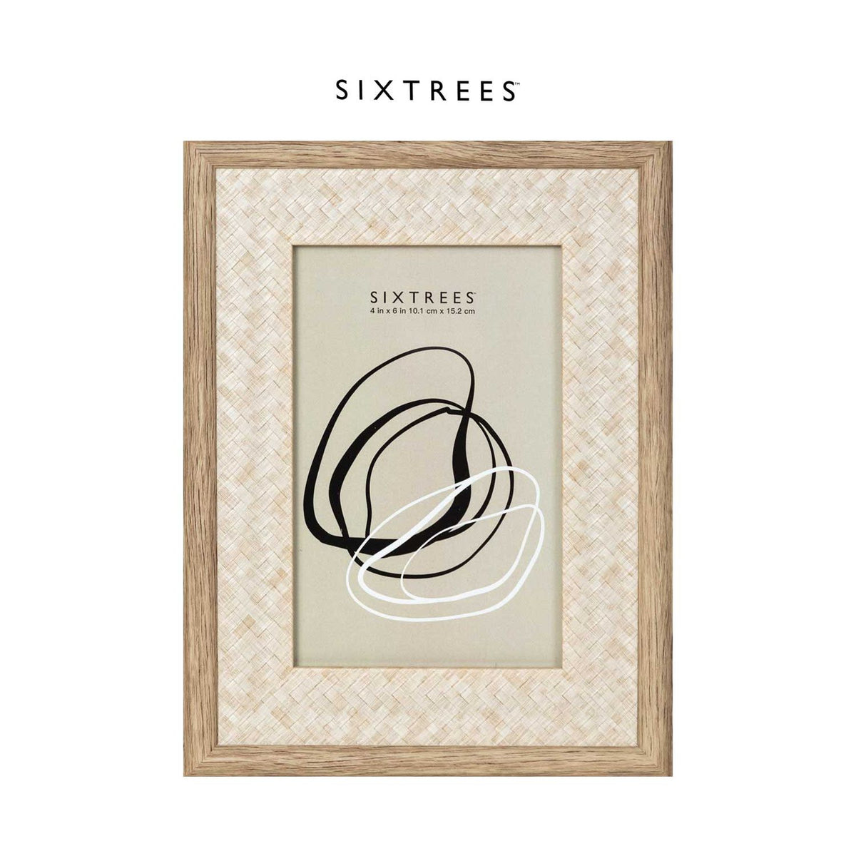 Boots rattan photo frame dark 4x6, imported from the UK