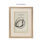 Boots rattan photo frame dark 4x6, imported from the UK