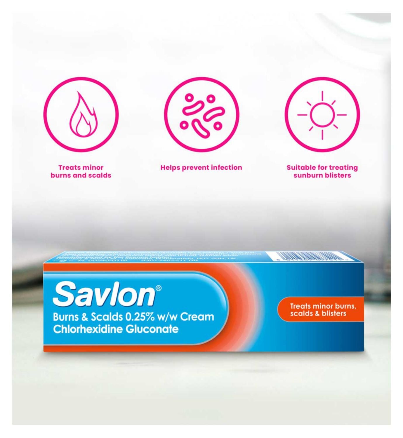 Savlon antiseptic burns cream 30g (British brand)